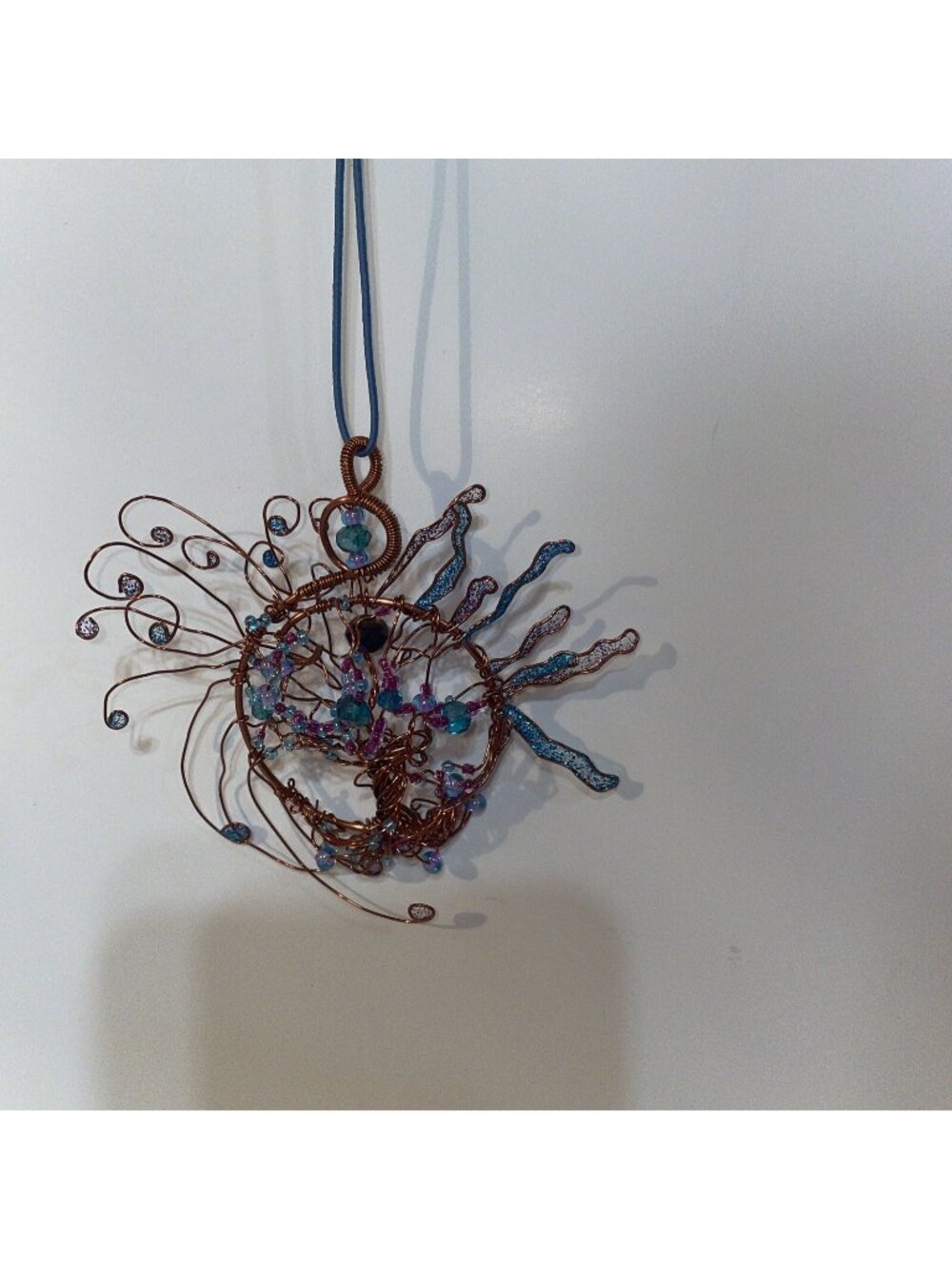 TREE OF LIFE NECKLACE/PENDANT/window Decor Beautiful Stones Handmade Tennessee
